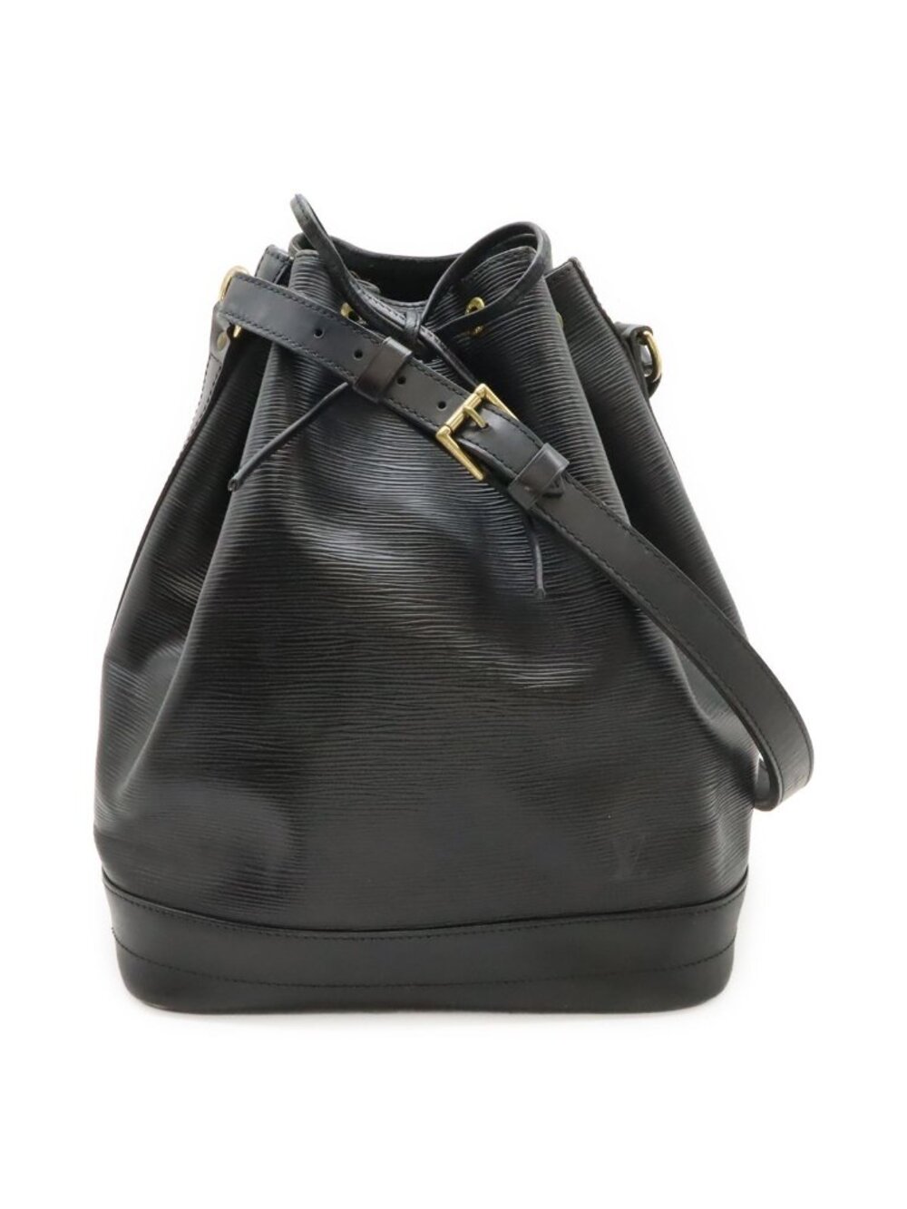 Louis Vuitton Epi Noe Shoulder Bag Drawstring Noir Black Gold
